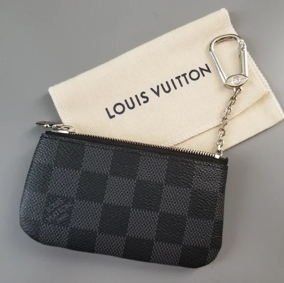 LOUIS VUITTON Key pouch cleft Graphite print/ BRAND NEW - Picture 14 of 16